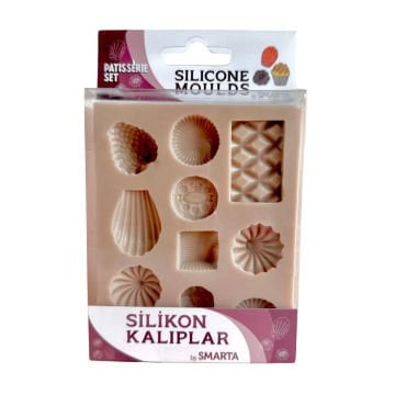 Smarta Silikon Kalıplar Pastane Seti 100x130x15mm