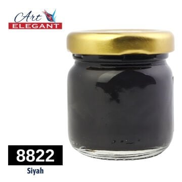 Art Elegant Seramik ve Çini Boya 40gr 8822 Siyah