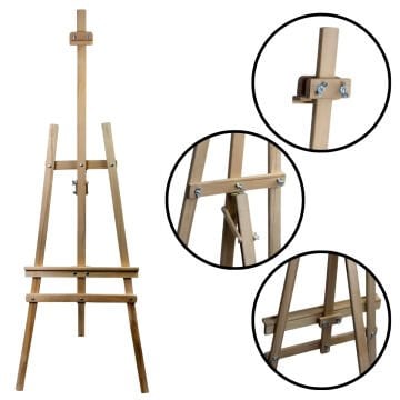 Art İstanbul Şövale Tam Boy Kayın Ağacı 165cm