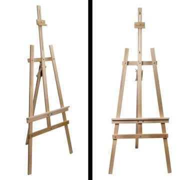 Art İstanbul Şövale Tam Boy Kalın Double Kayın Ağacı 165cm