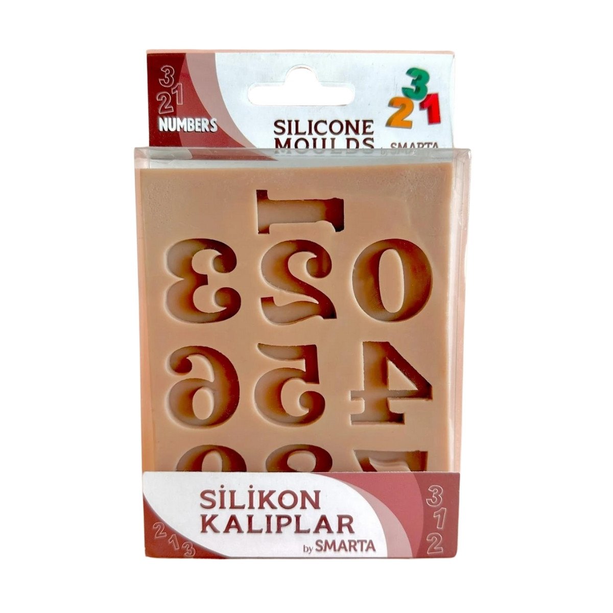 Smarta Silikon Kalıplar Sayılar 100x130x15mm