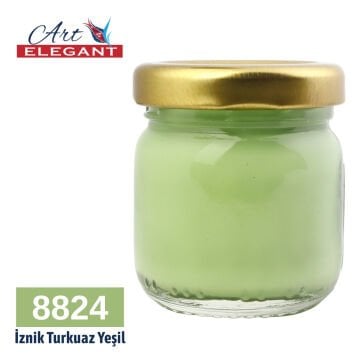 Art Elegant Seramik ve Çini Boya 40gr 8824 İznik Turkuaz Yeşili
