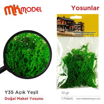 MK Model Doğal Maket Yosun 10gr Y35 Açık Yeşil