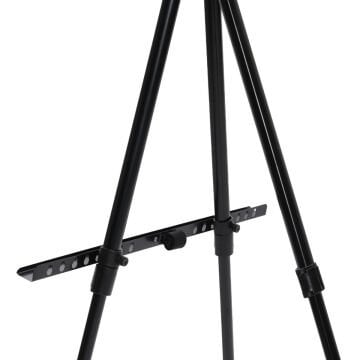 Panda Metal Şövale Siyah 165cm Bez Çantalı