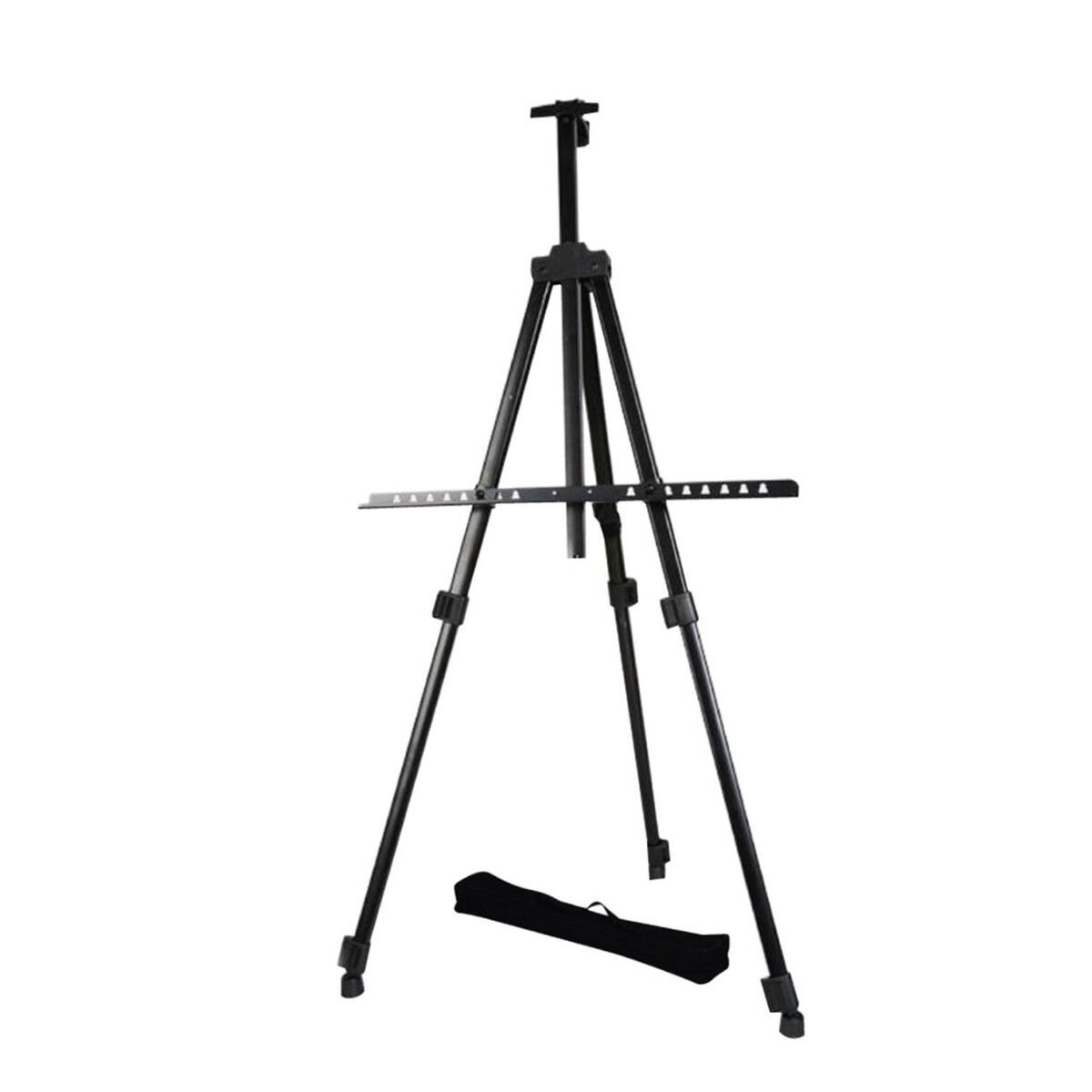 Panda Metal Şövale Siyah 165cm Bez Çantalı