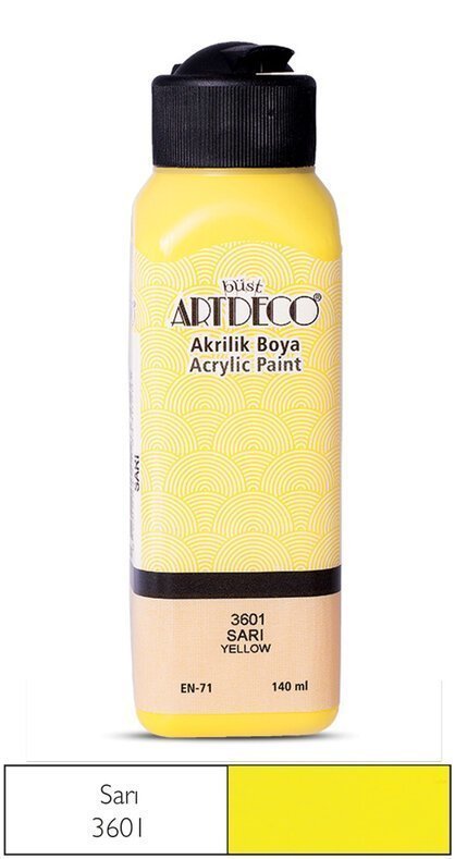 Artdeco Akrilik Boya 140ml 3601 Sarı