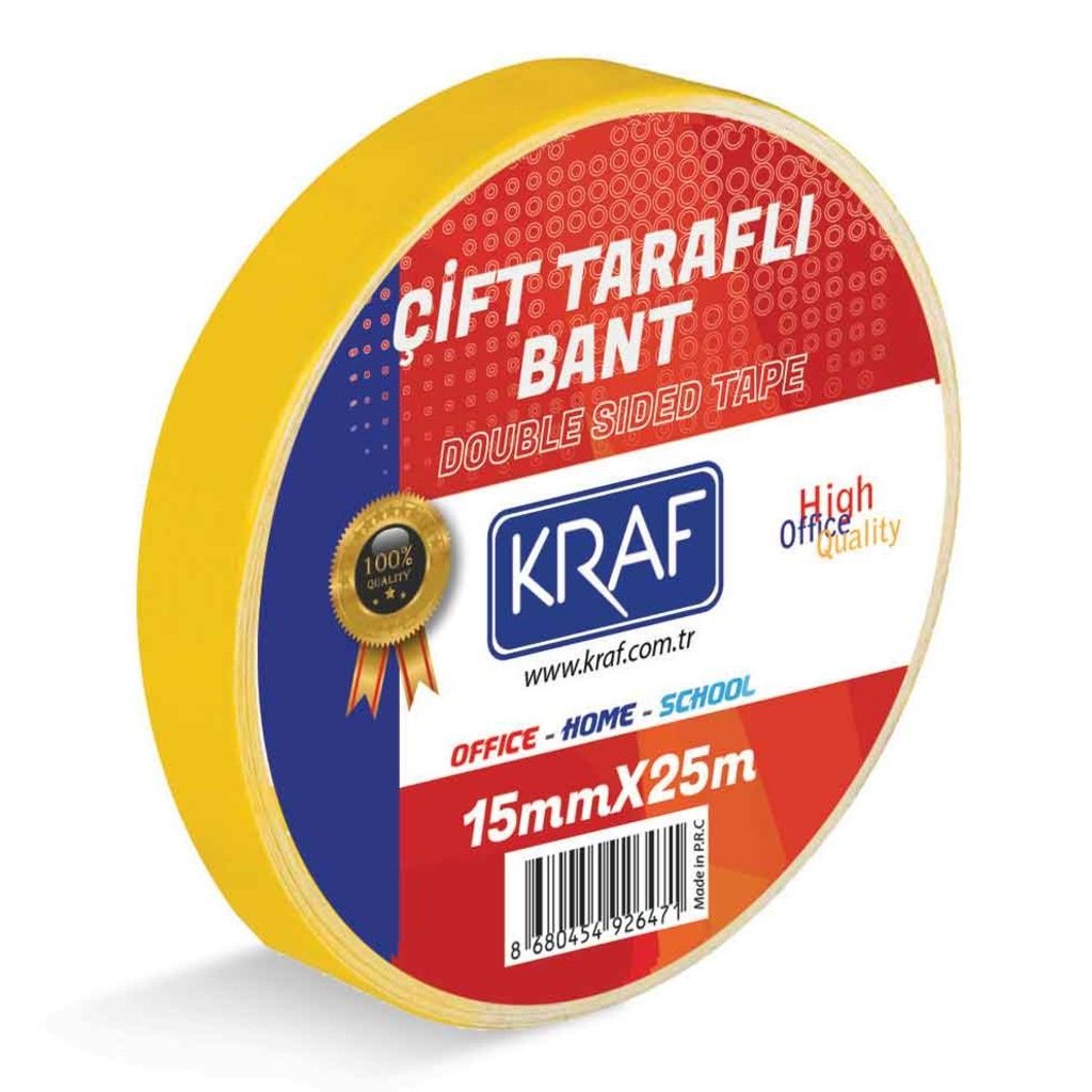 Kraf Çift Taraflı Bant 15mmx25m 2515G