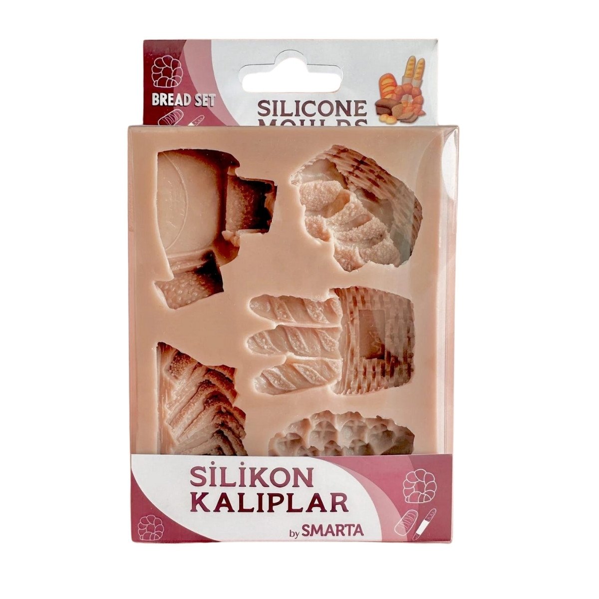 Smarta Silikon Kalıplar Ekmekler Seti 100x130x15mm