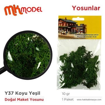 MK Model Doğal Maket Yosun 10gr Y37 Koyu Yeşil