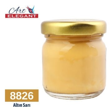 Art Elegant Seramik ve Çini Boya 40gr 8826 Altın Sarı