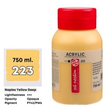 Art Creation Akrilik Boya 750ml 223 Naples Yellow Deep