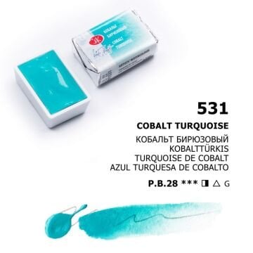 White Nights Sulu Boya 531 Cobalt Turquoise