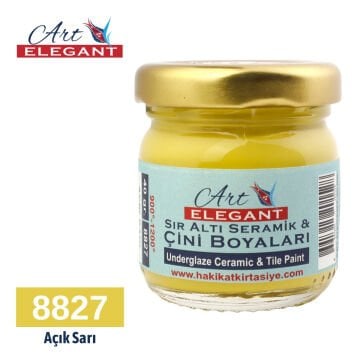 Art Elegant Seramik ve Çini Boya 40gr 8827 Açık Sarı
