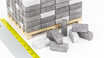 Eshel Maket Çizgili Cephe Tuğlası Gri 1/12 2x0.7x0.6cm