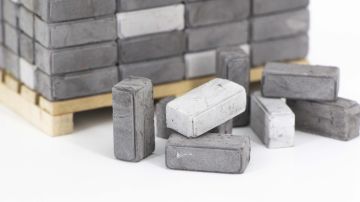 Eshel Maket Çizgili Cephe Tuğlası Gri 1/12 2x0.7x0.6cm