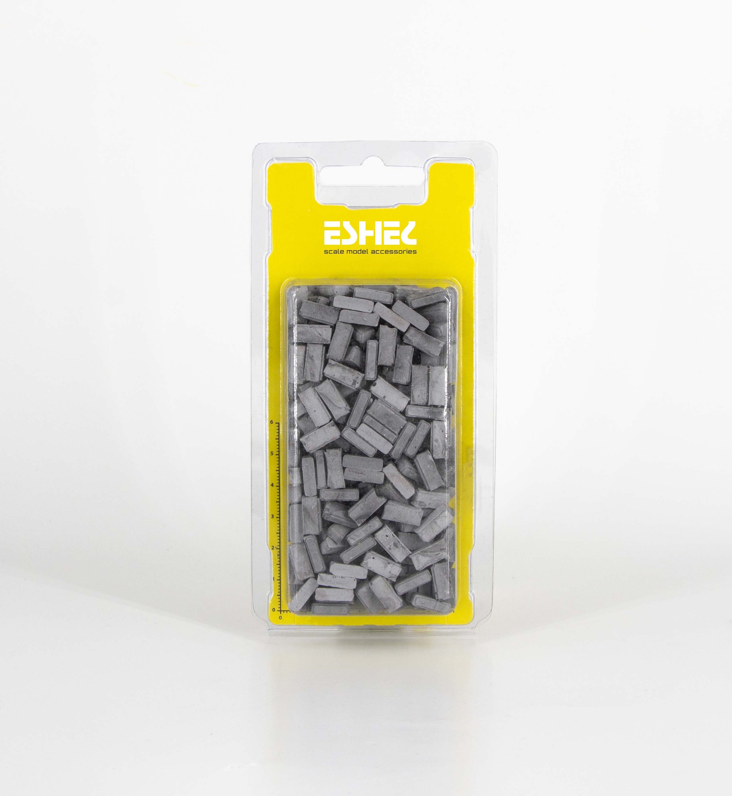Eshel Maket Çizgili Cephe Tuğlası Gri 1/24 1.4x0.6x0.7cm
