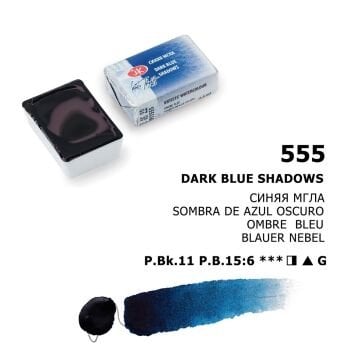 White Nights Sulu Boya 555 Dark Blue Shadows