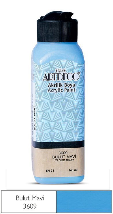 Artdeco Akrilik Boya 140ml 3609 Bulut Mavi
