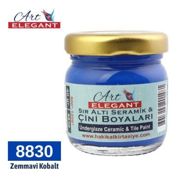 Art Elegant Seramik ve Çini Boya 40gr 8830 Zem Mavi Kobalt
