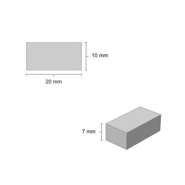 Eshel Maket Pres Tuğla Gri 1/12 2x1x0.7cm
