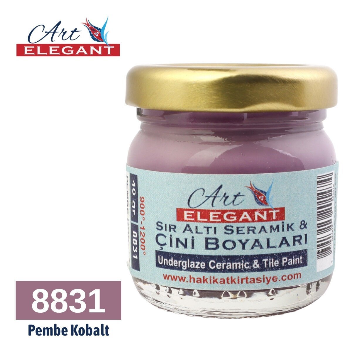 Art Elegant Seramik ve Çini Boya 40gr 8831 Pembe Kobalt