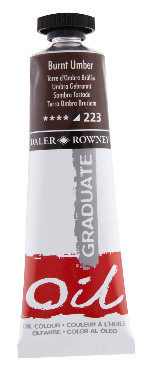 Daler Rowney Graduate Yağlı Boya 38ml 223 Burnt Umber
