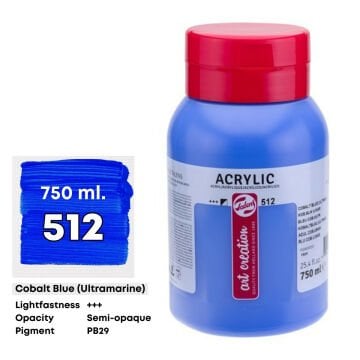 Art Creation Akrilik Boya 750ml 512 Cobalt Blue Ultramarine