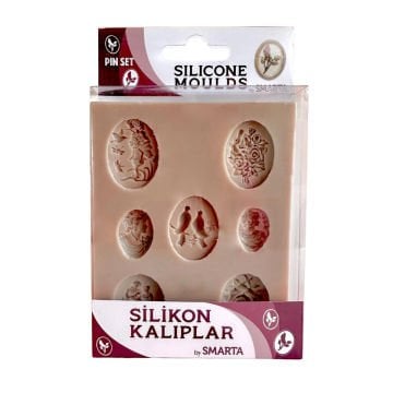 Smarta Silikon Kalıplar Rozet 100x130x15mm