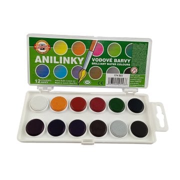 Koh-i Noor Anilinky Brilliant Sulu Boya 12 Renk Set