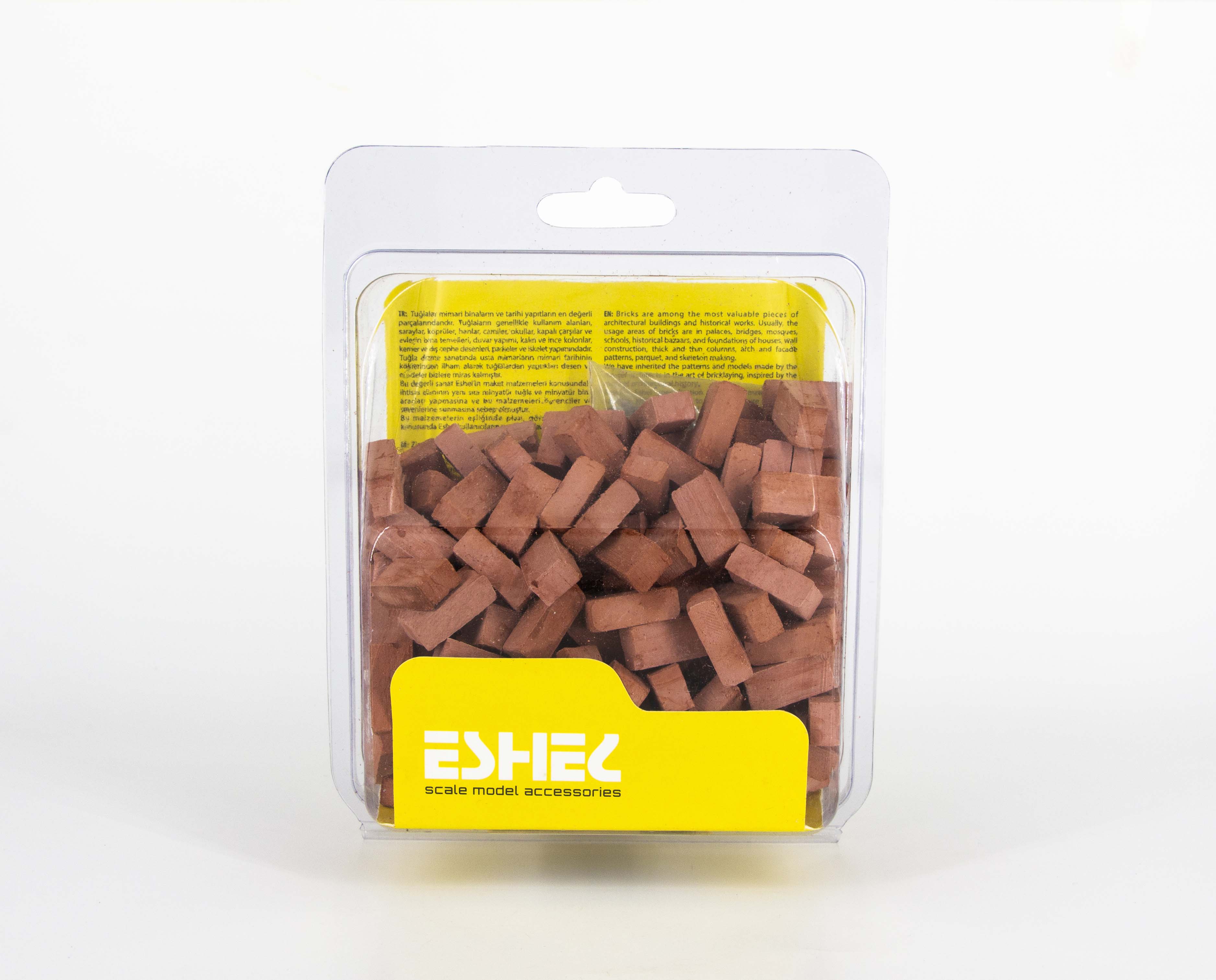 Eshel Maket Pres Tuğla Kırmızı 1/12 2x1x0.7cm