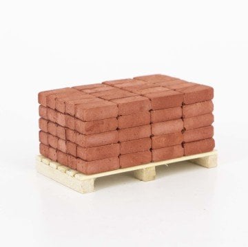 Eshel Maket Pres Tuğla Kırmızı 1/24 1.4x0.6x0.7cm