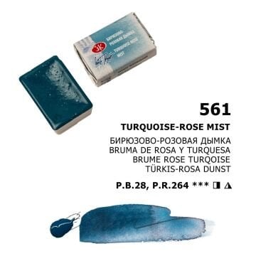 White Nights Sulu Boya 561 Turquoise-Rose Mist