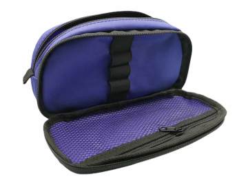 BBack Çift Bölmeli Fonksiyonel Kalem Çantası 22x10,5x6cm - Eflatun