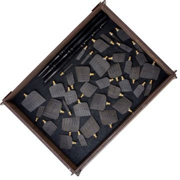 Art Elegant Celi Kalem Abanoz Ağacı Seti 2-40mm 42li