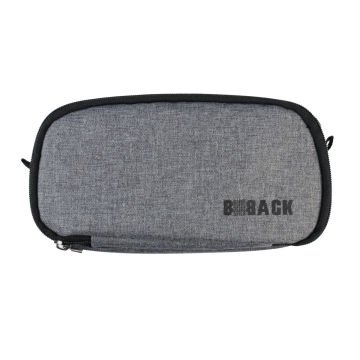 BBack Çift Bölmeli Fonksiyonel Kalem Çantası 22x10,5x6cm - Gri