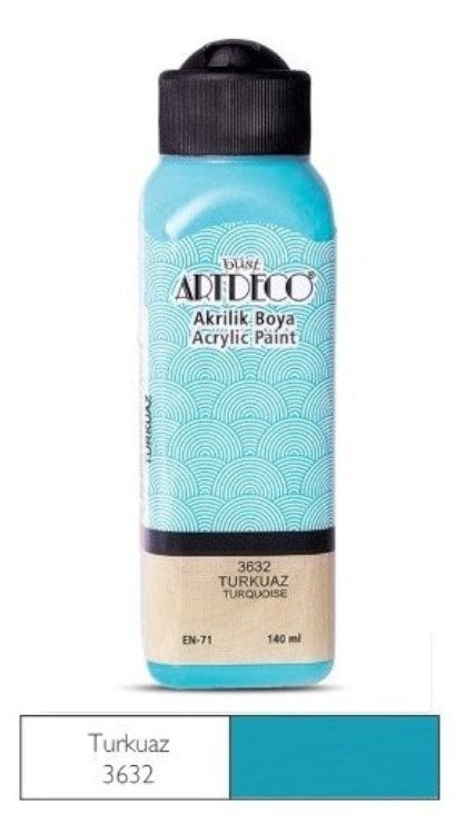 Artdeco Akrilik Boya 140ml 3632 Turkuaz