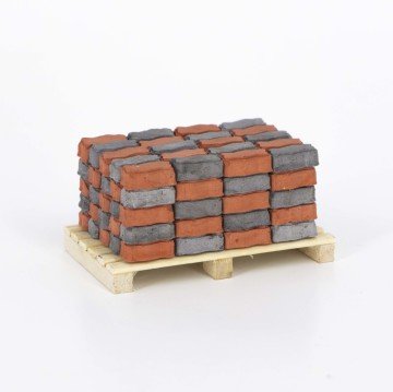 Eshel Maket Dikdörtgen Parke Gri - Kırmızı 1/24 1.1x0.5x0.4cm