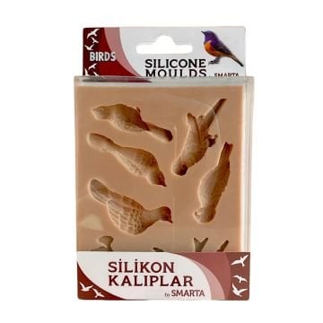 Smarta Silikon Kalıplar Kuşlar 100x130x15mm