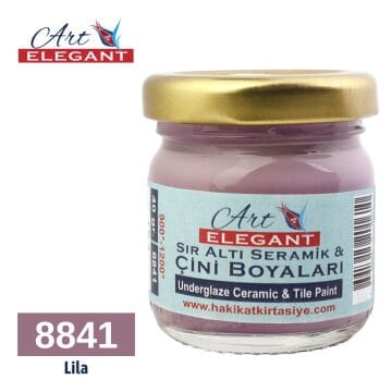 Art Elegant Seramik ve Çini Boya 40gr 8841 Lila