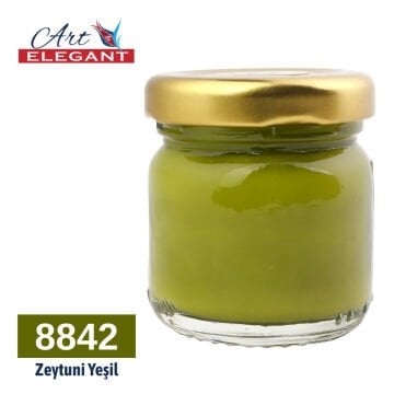 Art Elegant Seramik ve Çini Boya 40gr 8842 Zeytuni Yeşili