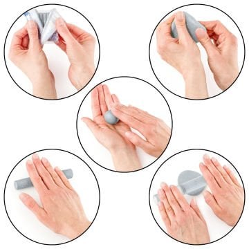 Fimo Effect Glitter Polimer Kil 57gr 812 Yaldızlı Gümüş