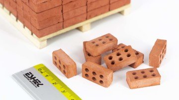 Eshel Maket Minyatür 6 Delikli Tuğla 1/12 2x1x0.7 cm