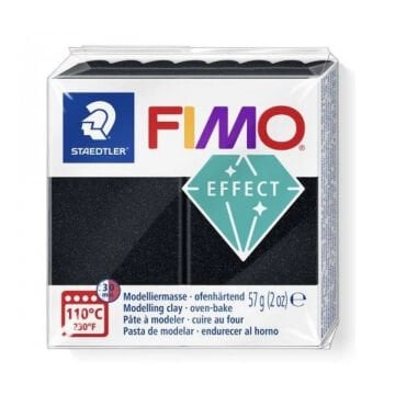 Fimo Effect Glitter Polimer Kil 57gr 907 Sedefli Siyah
