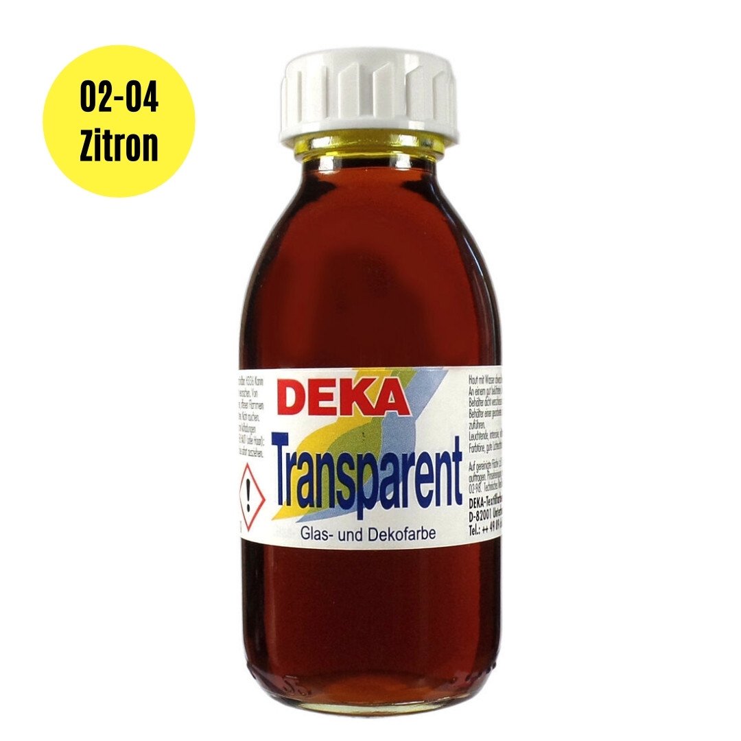 Deka Transparen Vitray Cam Boya 125ml 04 Limon