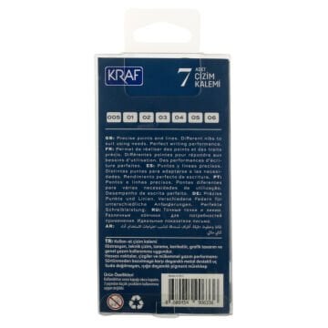 Kraf Teknik Çizim Kalemi 7li Set