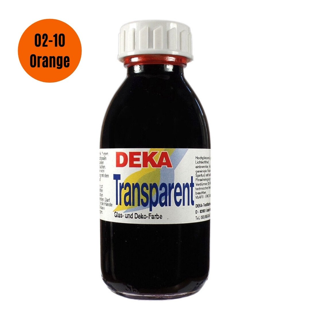 Deka Transparen Vitray Cam Boya 125ml 10 Turuncu