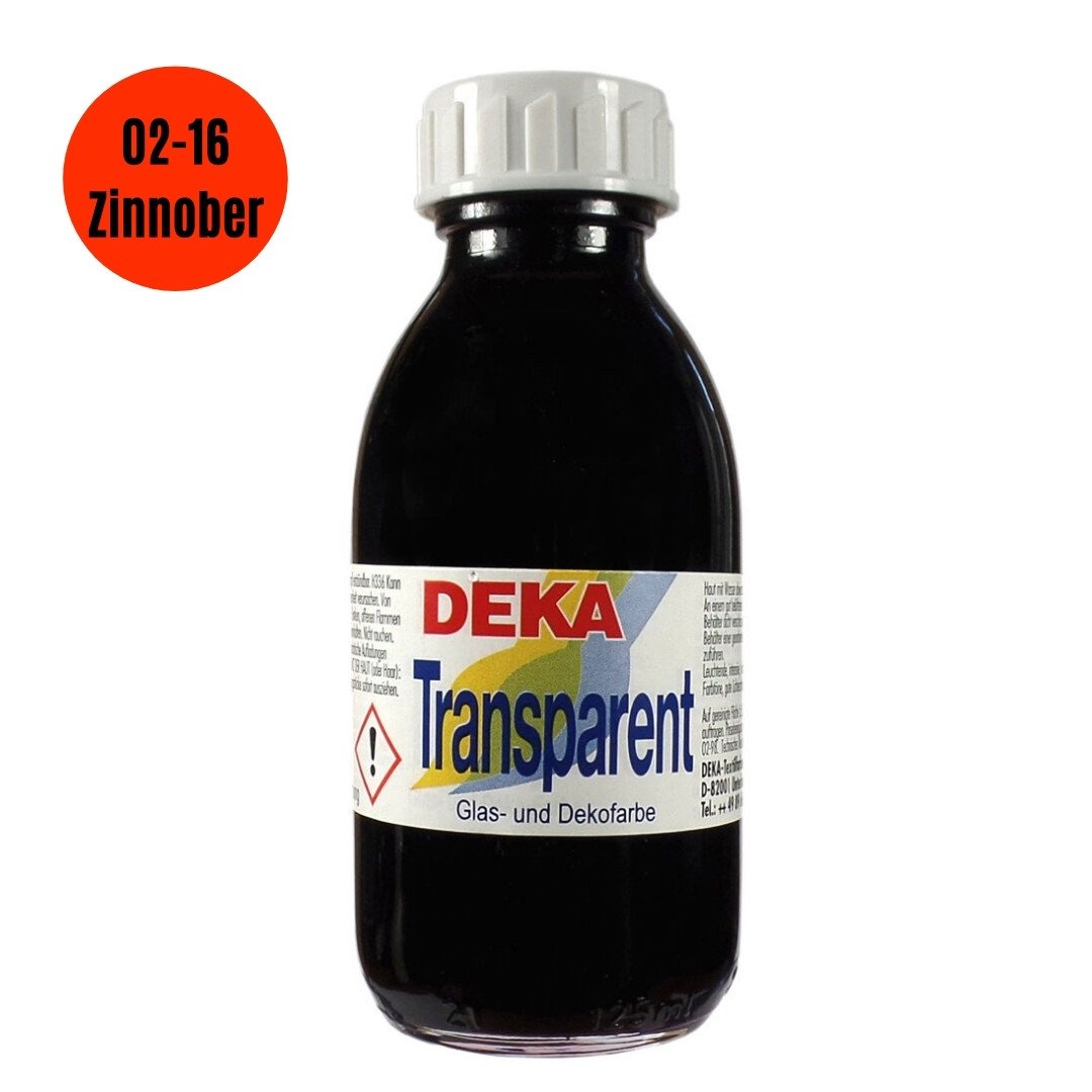Deka Transparen Vitray Cam Boya 125ml 16 Vermillion