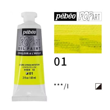 Pebeo Pop Art Yağlı Boya 60ml 01 Lemon Yellow