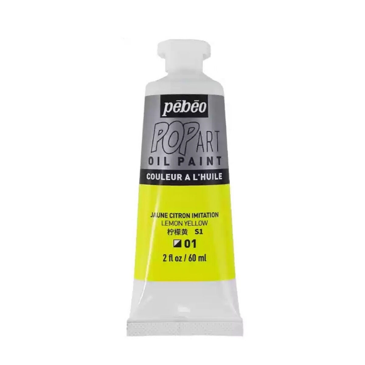 Pebeo Pop Art Yağlı Boya 60ml 01 Lemon Yellow