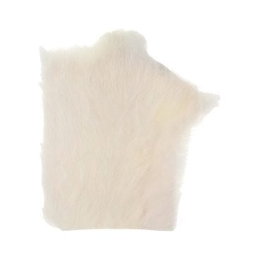 Karin Tavşan Derisi El Altlığı Beyaz